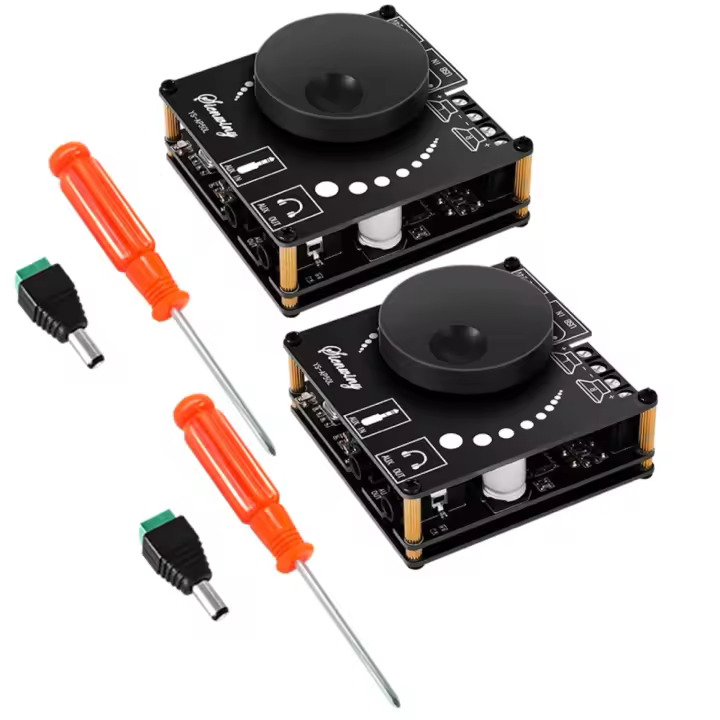 Amplificador De Potencia Digital 50W+50W 2.1 Canales Con Subwoofer Y Bluetooth 5.1 YS-AP50L Amplificador Estéreo Stereo Con Entrada AUX USB Compatible Con Audio Y Video Equipamiento - 1