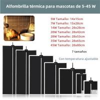 Calentador De Terrario Para Reptiles 5-45W Alfombrilla De Calor Ajustable Con Controlador De Temperatura Para Mascotas - details 0