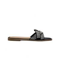 Calzados soraia,✨ Sandalias Planas de Mujer con Brillos – Mules Elegantes con Tiras Trenzadas y Pedrería – Zapatos Abiertos de Verano para Fiesta, Playa, Casual o Noche ✨ Bohemio Básico - details 3