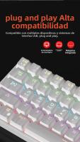 Teclado Mecánico De Juego USB MUCAI MK61 61 Teclas Switch Rojo Cableado Desmontable RGB Retroiluminado Intercambiable Caliente - details 6