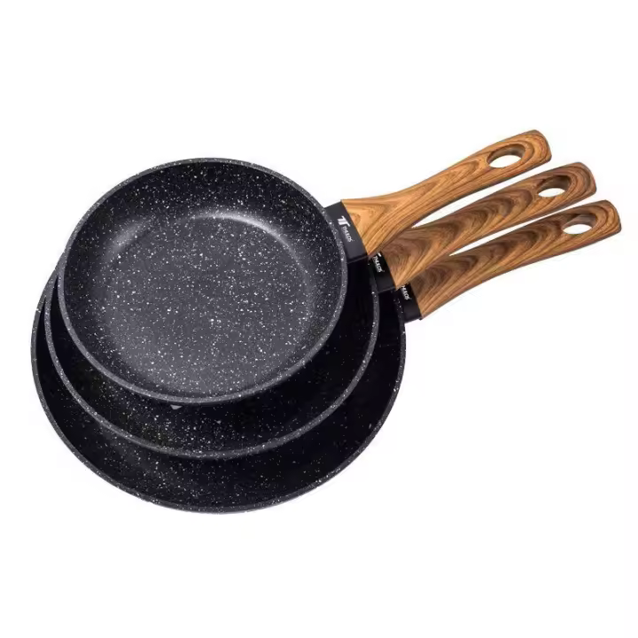 Thulos Juego de 3 sartenes, Ø20-Ø24 Y Ø28 cm, Revestimiento Granito Apta para todo tipo de Cocina - 1