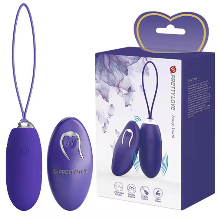 PRETTYLOVE JENNY YOUTH HUEVO VIBRADOR CON CONTROL REMOTO JUGUETES SEXUALES - 1