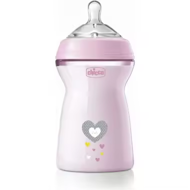 Biberón Natural Feeling anticólico silicona 330 ml. Chicco - 1