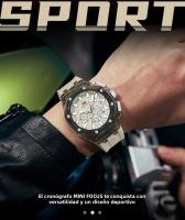 Reloj De Pulsera Para Hombre MINI FOCUS Ultra-ligero Con Caja Octagonal Transparente Multifuncional Resistente Al Agua Y Al Shock Estilo Deportivo - details 15
