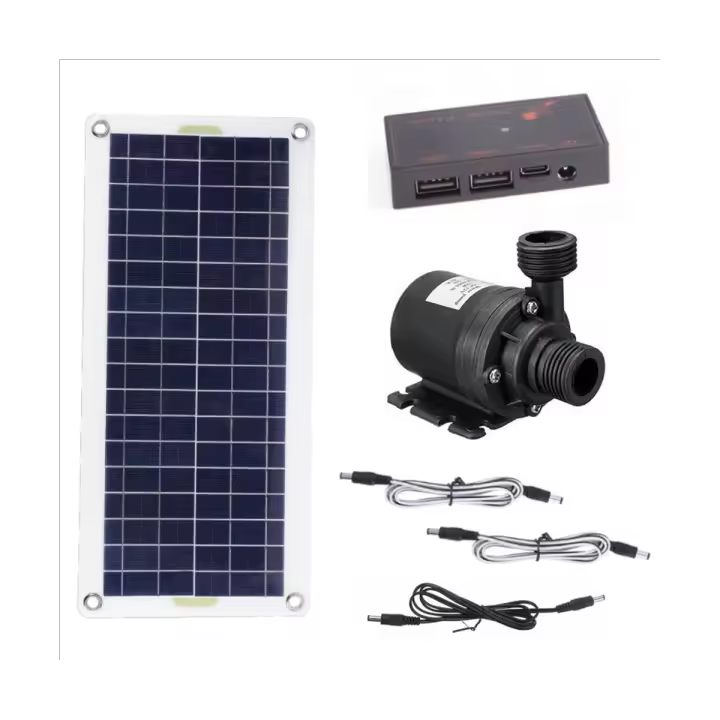 Bomba de agua Solar de 50W, 800L/H, DC12V, poco ruido, para jardín familiar - 1
