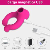 Anillo De Pene Vibrador Para Hombres Estimulador De Retardo De Eyaculación Atractor De Clitido Anillo Amplificador De Dick Juguete Sexual Para Parejas Bricolaje Adulto - details 4