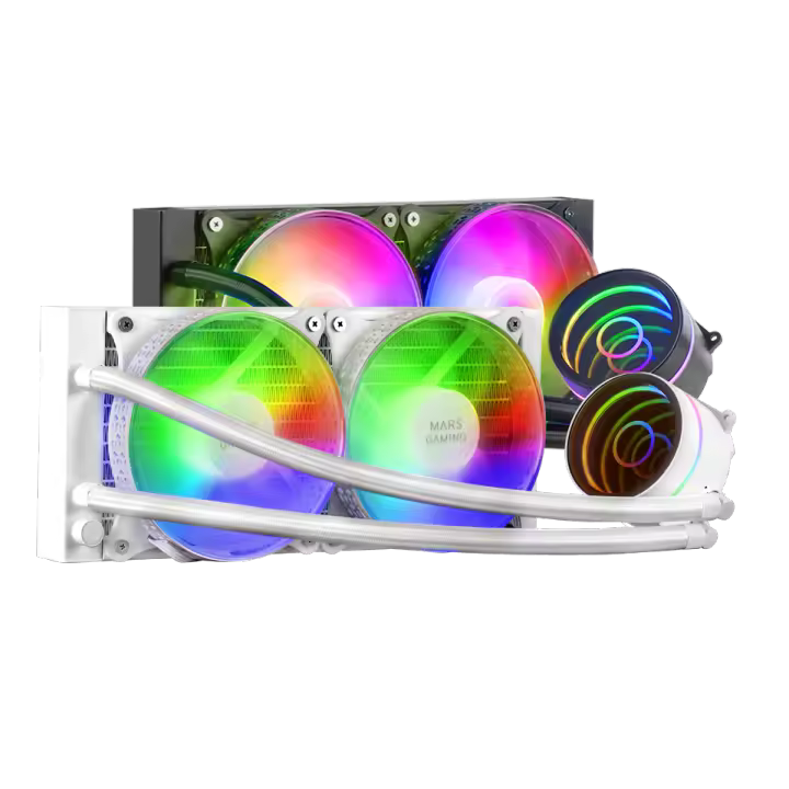 Mars Gaming ML-ONE240, Refrigeración Líquida CPU, TDP 400W, 2 Ventiladores FRGB, Refrigeración Líquida Gaming FRGB Negro o Blanco - 1