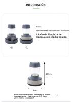 1pc Escobilla De Limpieza Para Cocina Portátil Con Dispensador De Detergente Fácil De Usar Escobilla De Lavado Para Limpieza De La Cocina - details 13