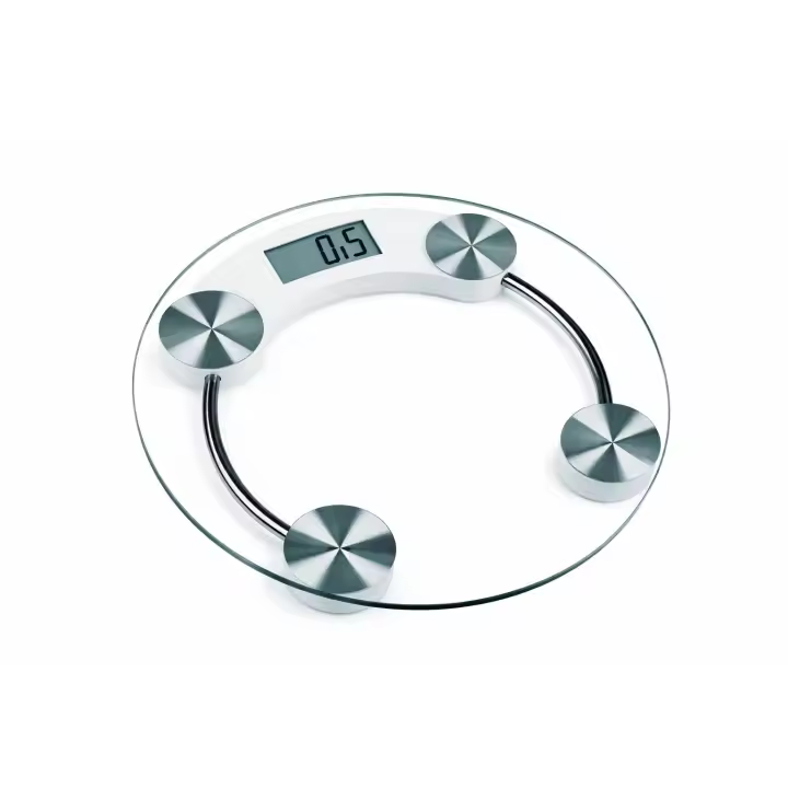 Báscula Digital de Baño de Cristal | Alta Precisión 180kg | Pantalla LCD grande | Peso Kg/Lb | Encendido Automático | Antideslizante - 1