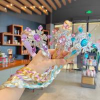 Diadema De Encaje Creativa Para Niñas Diadema De Princesa De Nieve Con Borla Adorno De Cabello Estilo Cosplay Accesorio Para Mujer - details 15