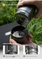 HiBREW H4C BARISTA ULTRA, Portable Coffee Machine, Detachable Battery, Wireless Heating, AdjustableTemperature (85~95°C), Professional Bottomless 51mm Portafilter, 20-BarHigh Pressure, 100mL Water Tank, with Aluminum Alloy Stand, 7500mAh Battery - details 23