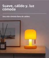 Lámpara De Mesa Creativa En Forma De Hongos Mini Recargable Con Colorido Atardecer Luz Nocturna Para Decoración De Sala De Estar Y Bar De Café - details 2