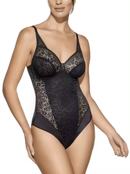 Body encaje con aro y sin relleno copa C - 1