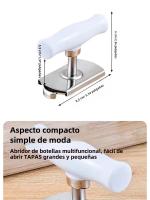 Abrepuertas Rápido De Acero Inoxidable Para El Hogar Ajustable Abrebotellas Abrevidrios Abrelatas Gadgets De Cocina - details 3