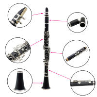 Clarinet Bb De 17 Teclas 6 Anillos Blackwinds Portátil Bakelite Instrumento De Viento Profesional Para Música - details 3
