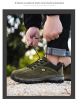 Zapatos Casuales De Cuero Para Hombres Y Mujeres Con Peluche Cálido Talla 49 Antideslizantes Transpirables Para Primavera Otoño Verano Y Invierno - details 22
