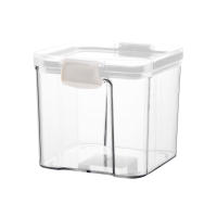 Contenedor De Alimentos Airtight Con Tapa Organizador De Armario Dispensador De Cereal Caja De Almacenamiento De Cocina Ecológico De Plástico PC Capacidad De 150ml - details 2