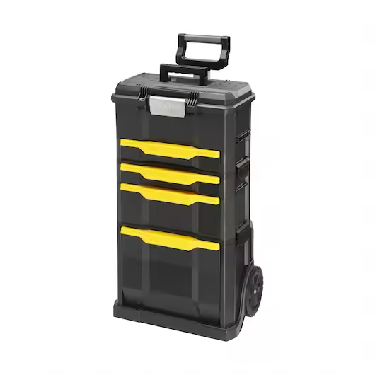 STANLEY 1-79-206 – Taller Móvil Modular 3 en 1 con Cierres Metálicos y Ruedas para Fácil Transporte - 1