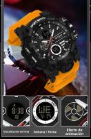 Reloj Militar Para Hombre SANDA Resistente Al Agua 50M Reloj De Pulsera Digital Con Luz LED Y Alarmas Deportivo Resistente Al Shock - details 8