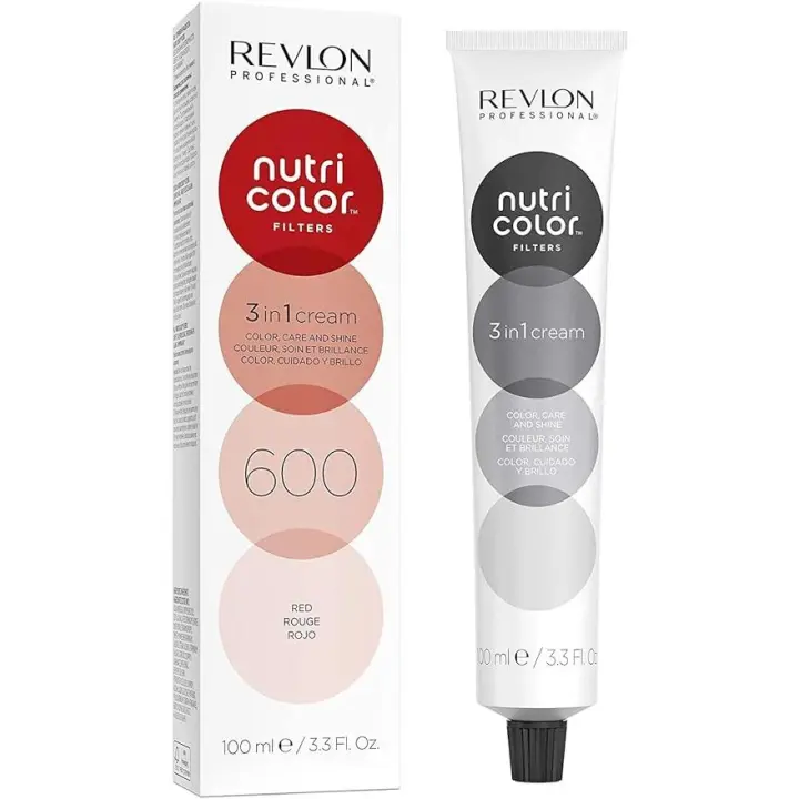 REVLON PROFESSIONAL NUTRI COLOR FILTERS 600 RED 3 IN 1 CREAM 100 ML - 1