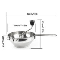 STARLEY-Molino de alimentos ergonómico, molino de granos de acero inoxidable, máquina de molienda de alimentos Manual con 3 discos de molinillo de alimentos para puré de patatas - details 4