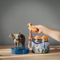 Quokka - Recipiente térmico QUOKKA KIDS Whim Jungle de acero inoxidable 360 ml para comida caliente o fría, hermético y apto para lavavajillas - details 1