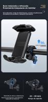 Soporte Para Teléfono Móvil De Bicicleta Y Scooter Universal Montaje En Manillar De Motocicleta Espejo Retrovisor Exterior Navegación - details 7