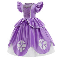 Vestido De Cumpleaños Para Niña Little Princess Sophia Frock Fancy Con Cuerpo De Lentejuelas Y Manga Volante Estilo Europeo Y Americano Para Todas Las Estaciones - details 2
