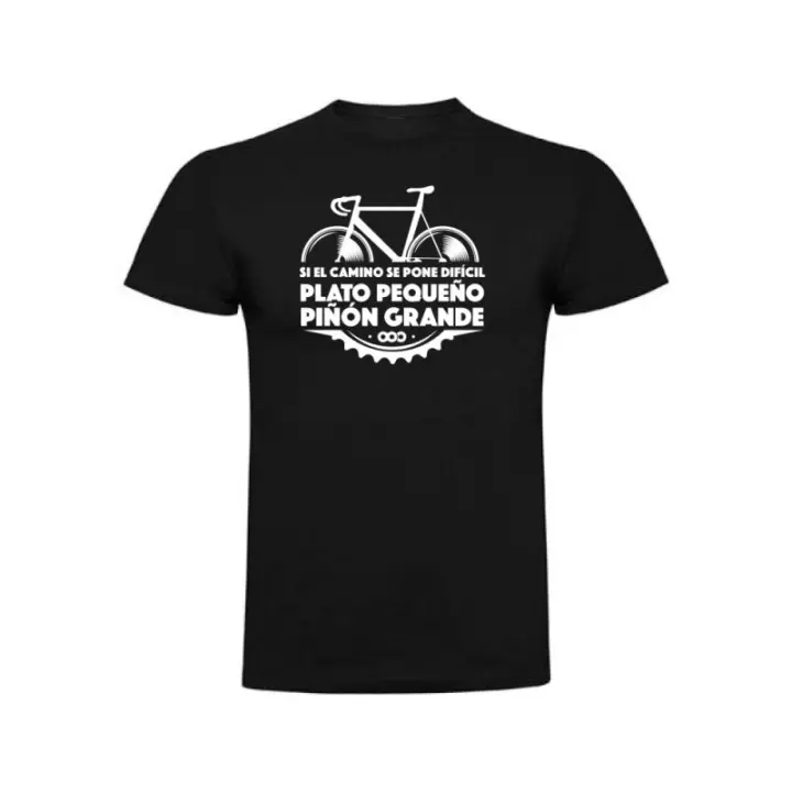 Camiseta Bici plato piñon Antracita Raíz Ropa Camisetas Inicio Antracita - 1