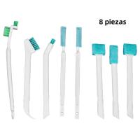 Set De 8 Pinceles De Limpieza Para Rincones Pequeños Y Ganchos Para Vaso Herramienta Para Limpieza De Ventanas Puertas Y Ranuras Ecológico Y Duradero - details 6