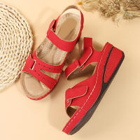 Sandalias De Plataforma Retro Para Mujer Verano 2023 Con Cordones De Talla Grande 43 Hebilla De Tobillo Suela Gruesa Sandalias De Playa - details 18