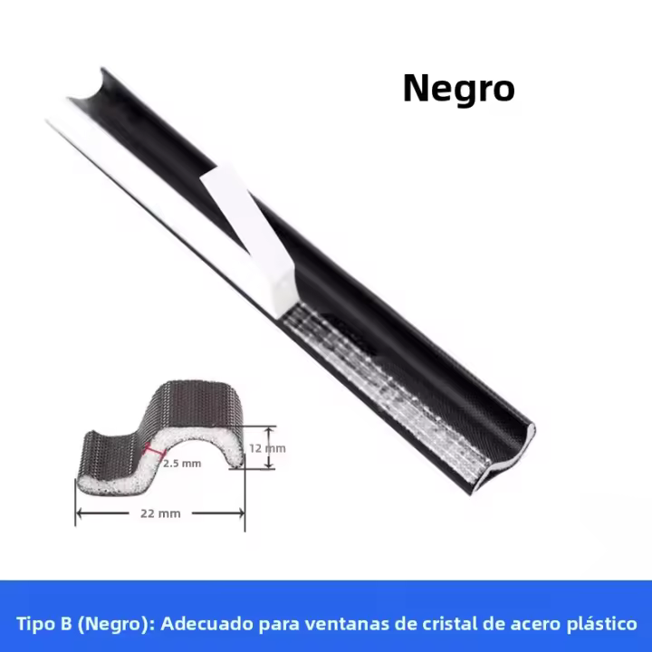 Tira De Sellado Para Ventanas Y Puertas 6M Espuma Silenciosa a Prueba De Viento Y Polvo Adhesiva Para Ventanas De Deslizamiento Y Casement Tapete Acústico Para Puerta - 1