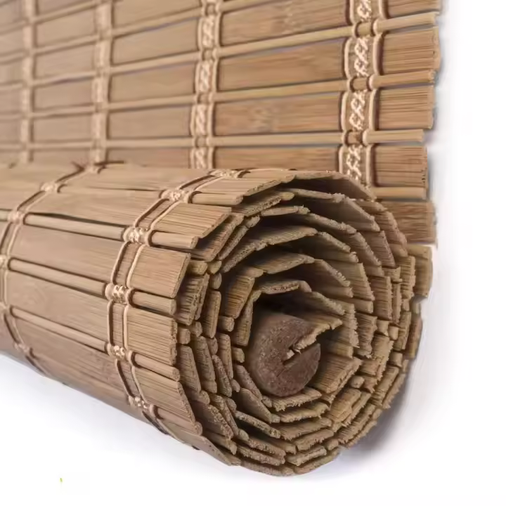Persiana Enrollable Bambú Natural,Estor de bambú,Toldo Vertical,Balcón Privacidad Cortinas,Cortina Opacas,para Puertas/Ventanas/Balcones,Personalizable - 1