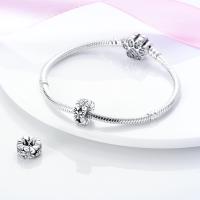 Encanto De Mariposa Plateado En Plata Con Circonia Bola Redonda Colgante Para Pulsera O Collar DIY Joyería De Moda Irregular - details 82