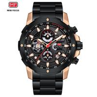 Reloj De Pulsera De Cuarzo Para Hombre MINI FOCUS Gran Dial Resistente Al Agua Con Función De Calendario Y Luz Trasera Acero Inoxidable Estilo Casual - details 6