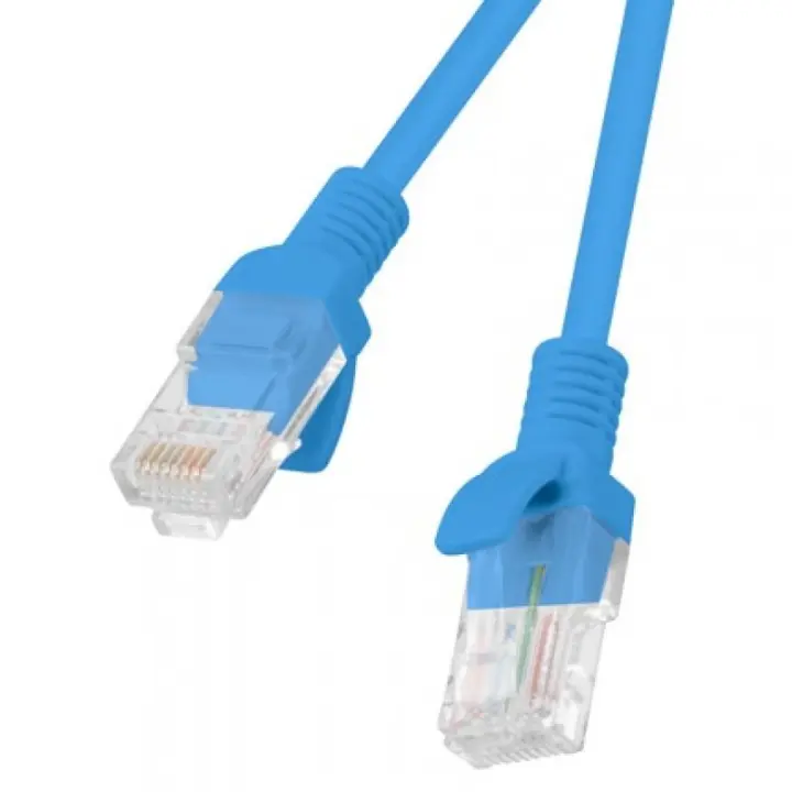 Lanberg network cable rj45 utp cat.6 2m blue - 1