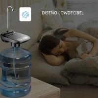 Bomba Eléctrica Para Botella De Agua Automática Con Soporte Recargable Dispensador De Agua Con Tanque De 1 Galón Diseño De Escritorio Material ABS Y Acero Inoxidable - details 4