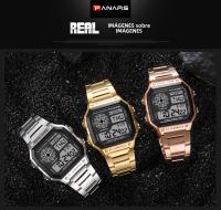 Reloj Deportivo Militar Para Hombre Acero Inoxidable Pantalla Cuadrada Resistente Al Agua 5BAR Relogio Masculino Con Alarma Y Calendario - details 5