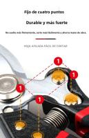 ZEXEF 1/2Pcs Tijeras De Jardín Profesionales De Titanio 8.5 Pulgadas T13 Ultra Afiladas Para Cortar Ramas De Jardín Herramienta De Poda De Alta Calidad - details 4