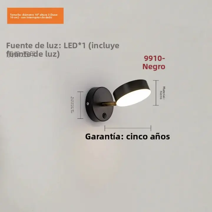 Lámparas De Pared LED Para Interior Luz De Lectura Nórdica Para Dormitorio Y Pasillo Iluminación Decorativa Para El Hogar - 1