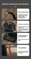 Hervidor Eléctrico Inteligente 1000ML Con Control De Temperatura Protección De Apagado Automático Y Boil-Dry En Acero Inoxidable Para Café Por Encima - details 9