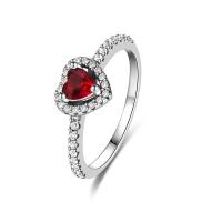 Anillo De Plata Esterlina 925 Tamaños 6 7 8 9 Para Mujer Con Diamantes Coloridos Corazón Regalo De San Valentín Cumpleaños Joyería DIY - details 4