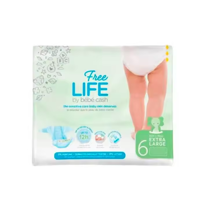 FreeLife by Bebe Cash 35 Pañales Talla 6 (+18 kg) - 1