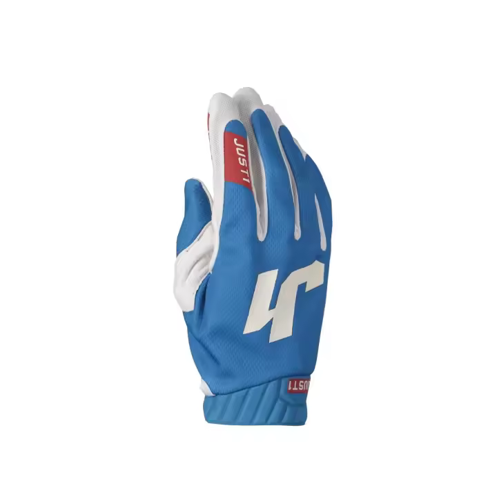 GUANTES MOTOCROSS J1 AZUL BLANCO FLEX - 1