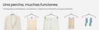 SONGMICS Perchas para Pantalones, 30 Perchas de Terciopelo, 42,5 cm de Largo, con Clips Ajustables, Antideslizantes, Ahorra Espacio, para Pantalones, Abrigos, Vestidos, Violeta Pálido/Blanco - details 1