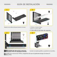 Soporte Vertical Para Tarjeta Gráfica Con Cable PCI-E 4.0 X16 Riser De 15cm Soporte Para GPU De 90 Grados Derecho - details 6