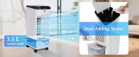 Enfriador de Aire 4 en 1, Climatizador Evaporativo con Ventilador Humidificador Purificador con Ruedas y Control Remoto, 12 H Temporizadores, 3.5L - details 2