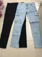 Jeans Elásticos Para Hombre En Denim Con Varios Bolsillos Estilo Casual Slim Fit mid Waist Pantalones De Ropa Diaria Cargo - details 4