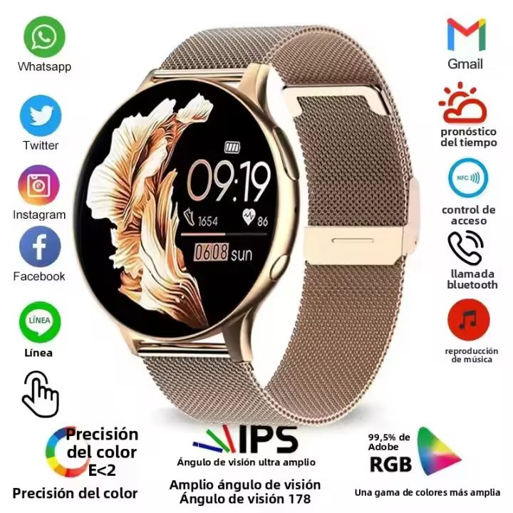 Reloj Inteligente Para Mujer 2025 Llamada Bluetooth Deporte Impermeable Monitor De Tardeo Y Sueño Reloj Smart Watch Para Mujeres Regalo - 1