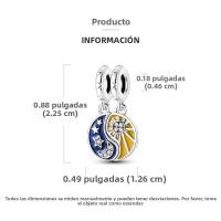 Encantos Originales De Plata 925 Para DIY Pulsera Y Collar Joyería Para Mujer Con Deseño De Sol Y Luna Joyas Delicadas - details 9